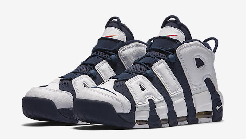 uptempo olympic on feet