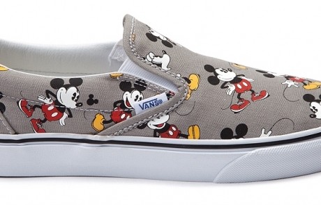 vans disney mikey mouse slip on