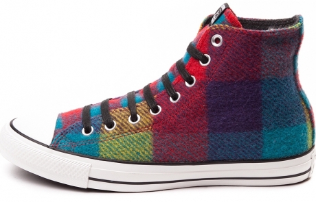 converse woolrich plaid
