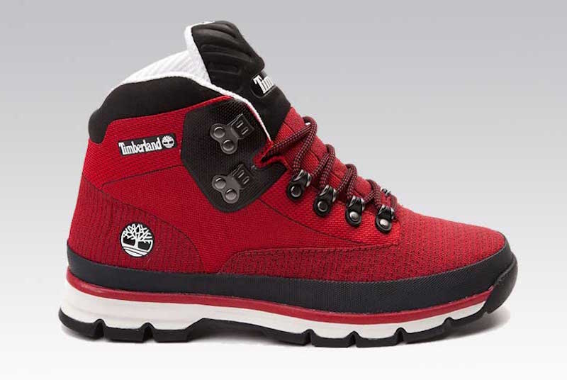 Timberland Euro Jacquard Boots Red Black - Soleracks