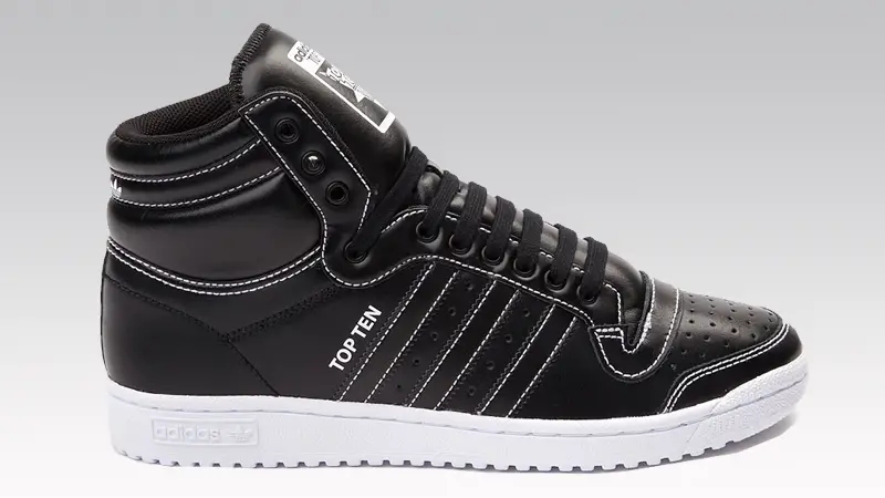 black and white top ten adidas