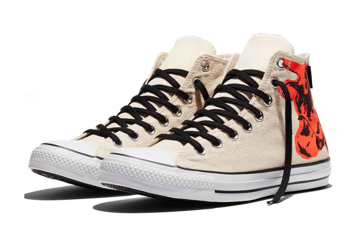 converse high top cow print