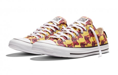 converse warhol low cow yellow