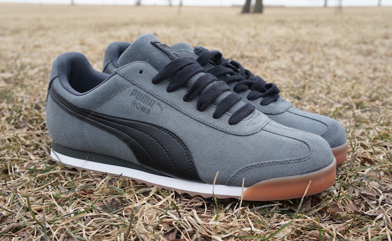 puma roma suede grey