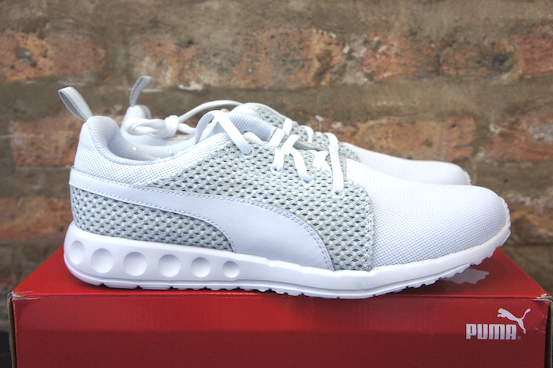puma carson runner kids white