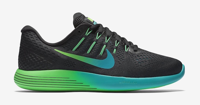 nike lunarglide 8 black green