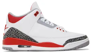 Air Jordan 3 white red