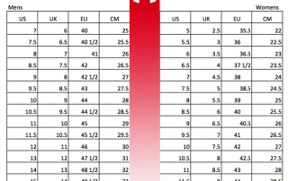 Under Armour Shoe Size Chart