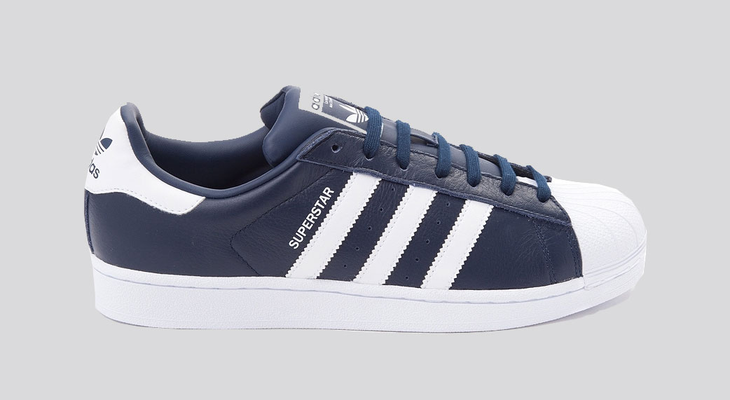 adidas superstar navy white