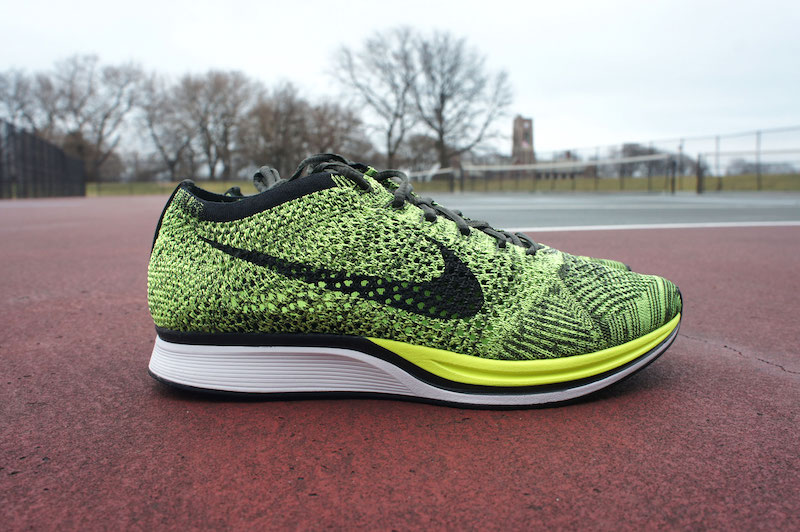 nike flyknit racer green