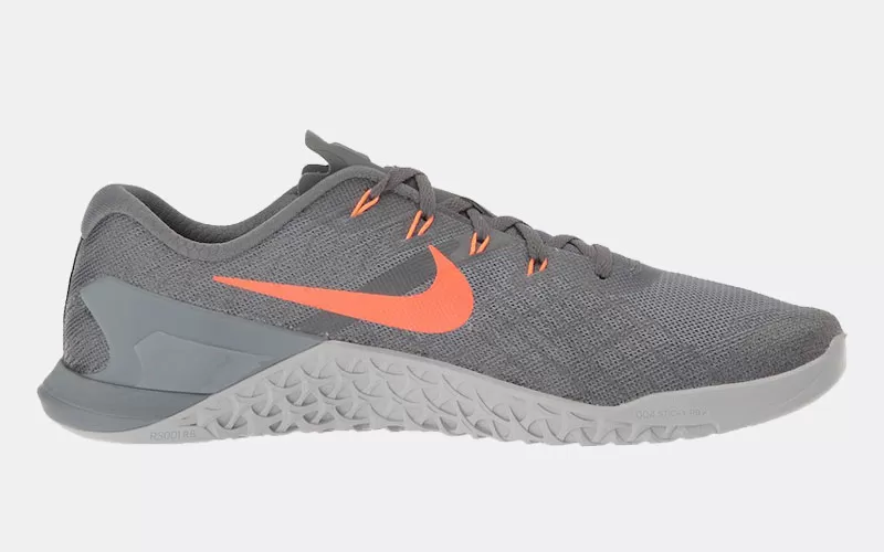 Nike Metcon 3 review side gray orange