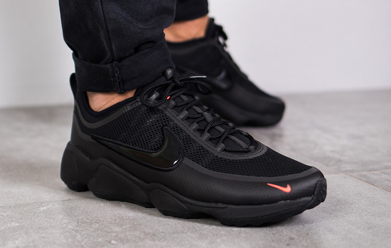 nike spiridon black crimson