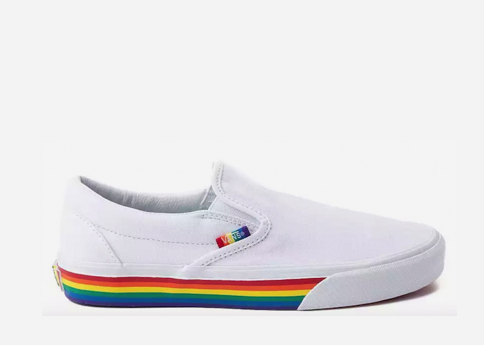 pride vans slip on