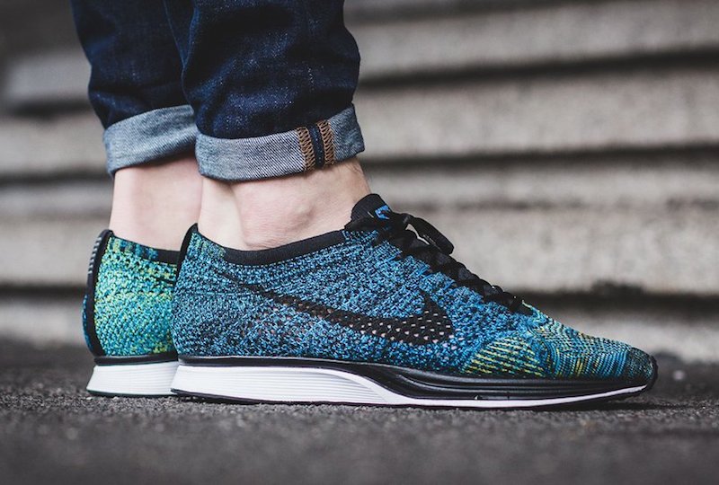 Nike Flyknit Racer Blue Glow Sale $89.99 | Soleracks