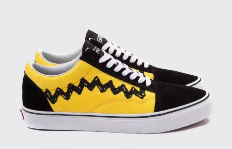 Vans x Peanuts Charlie Brown Old Skool black yellow