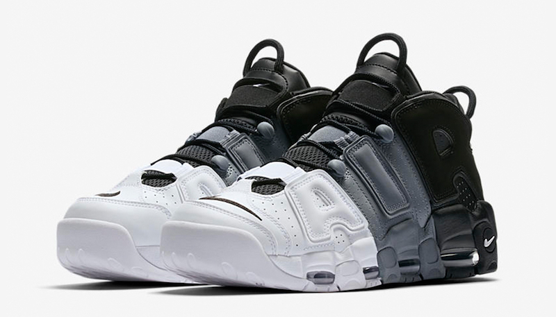 nike uptempo 96 white and black
