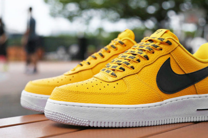 yellow nba air force 1