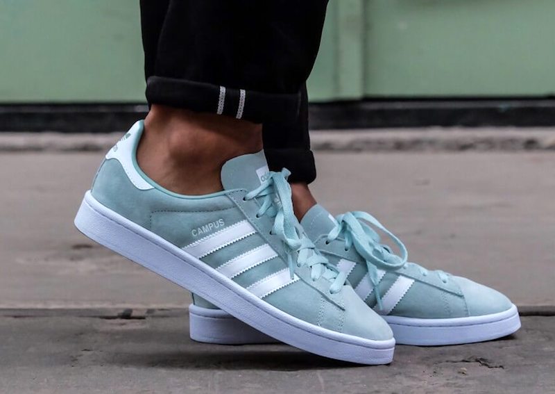 adidas campus green glow