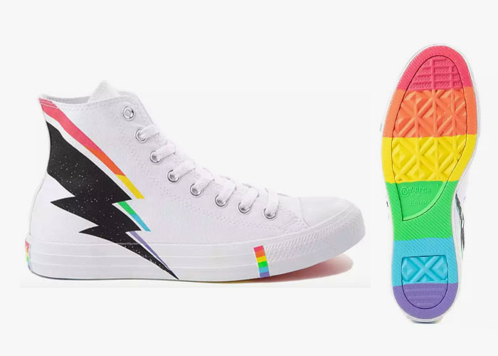 Rainbow lightning bolt converse hotsell