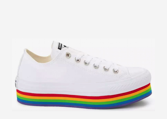 rainbow platform converse 