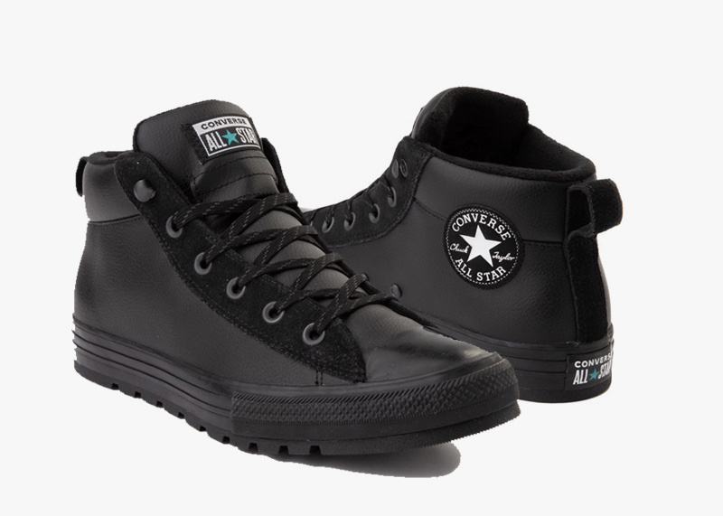 converse chuck leather black