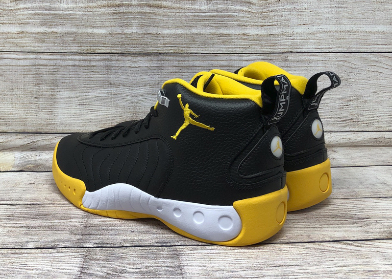 jordan jumpman black and yellow