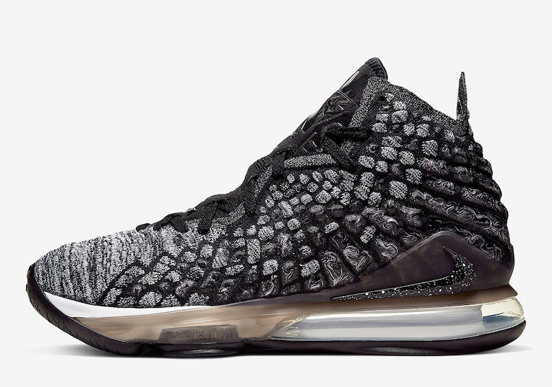 lebron xvii black and white