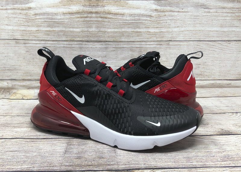 nike air max 270 black and red and white