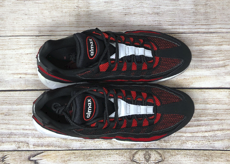 Nike Air Max 95 Black White University Red 749766-039 sale 5 Nike Air Max 95 Black White University Red 749766 039 sale 5