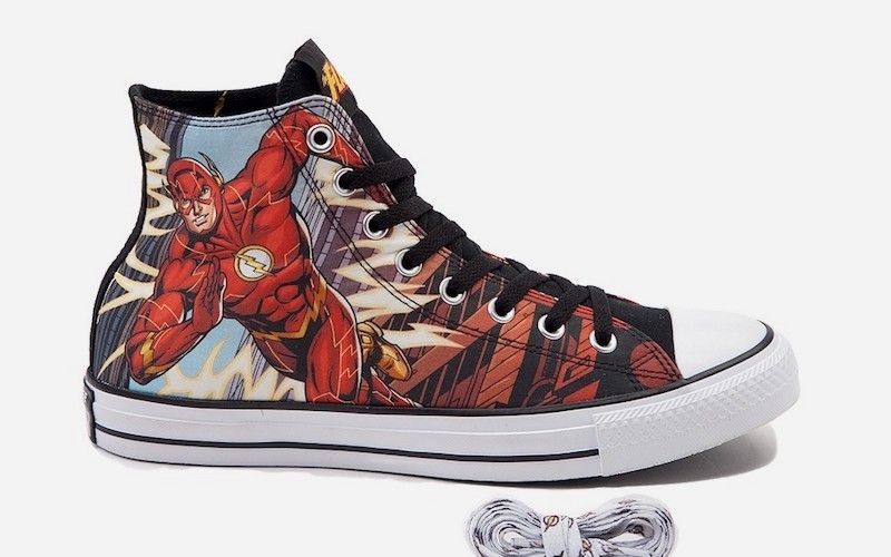 dc comic flash converse shoes