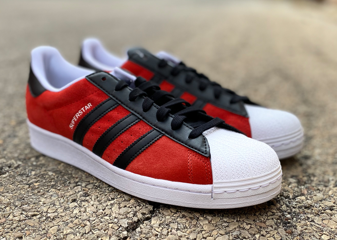 adidas Superstar red black4