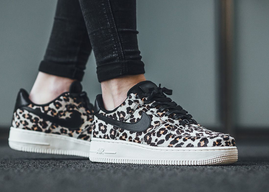 custom cheetah print air force 1