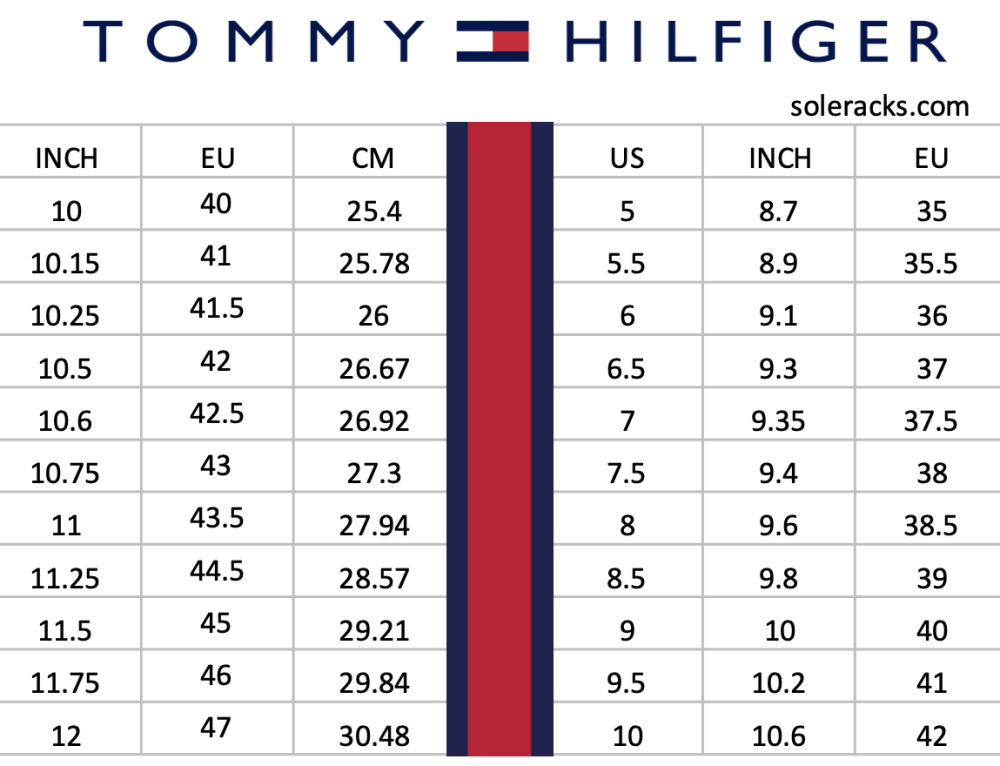 Burberry Shoe Chart Conversion