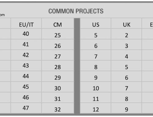 versace sneakers size guide