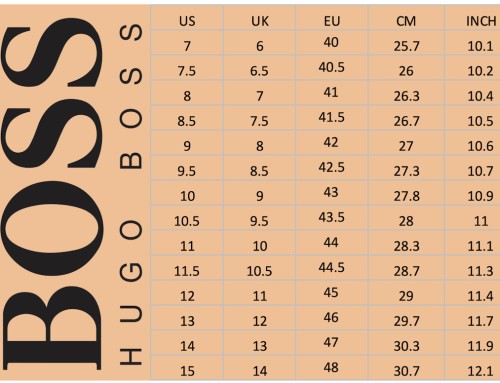 lacoste shoes size chart