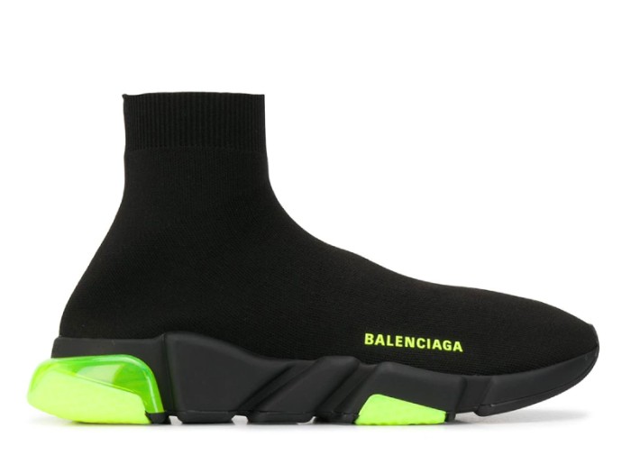 Balenciaga Speed clear black volt sneakers