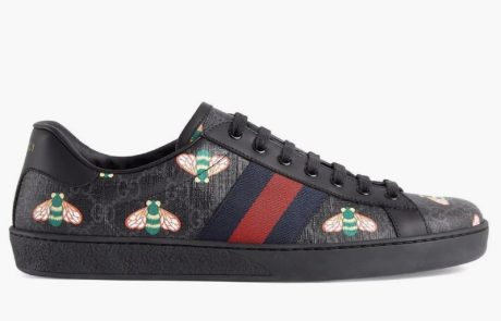 Gucci ACE Bee Print black