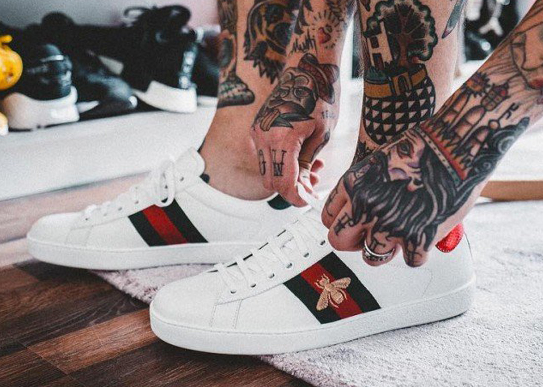 mens gucci ace sneaker