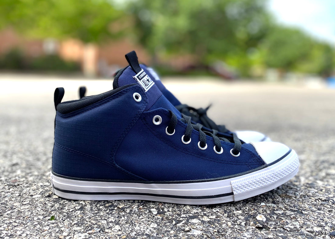 Converse Street Hi Top Navy White 4