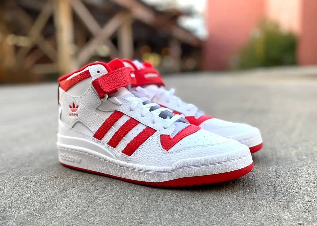 Adidas Forum Mid white red
