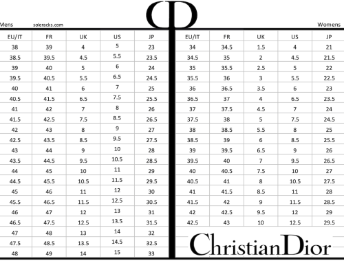 Christian Louboutin Shoes Size Chart Conversion - Soleracks