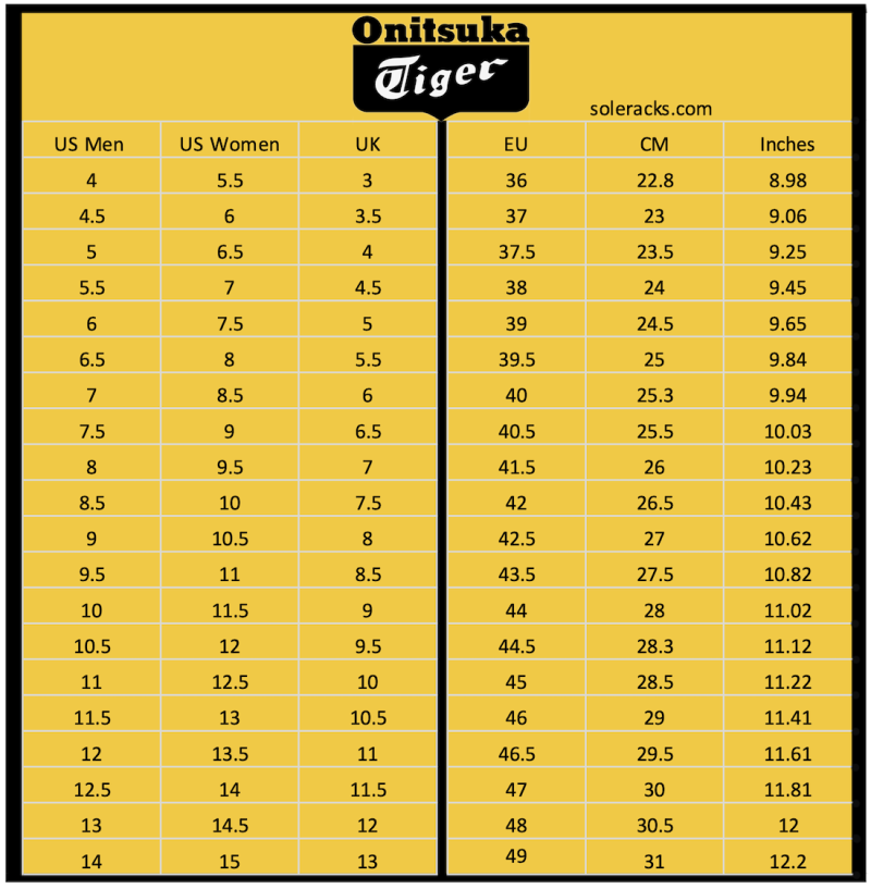 Onitsuka Tiger Shoes Size Chart Men s Women s Soleracks onitsuka-tiger-shoes-size-chart-men-s-women-s-soleracks