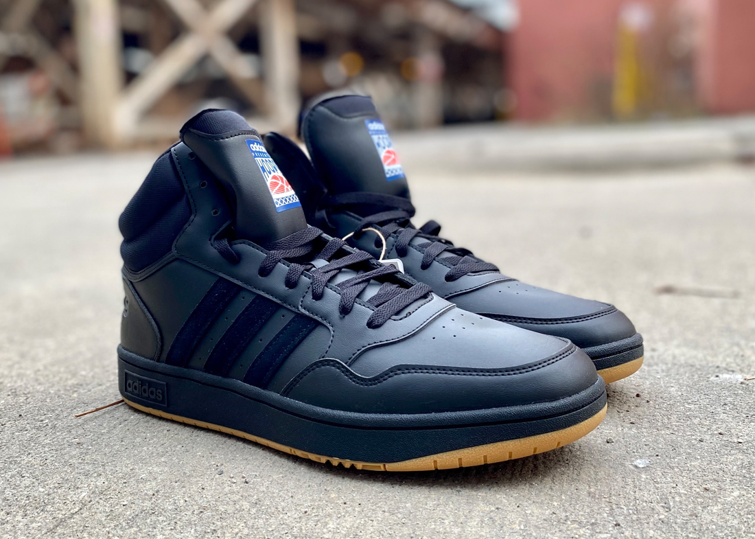 adidas Hoops 3.0 black gum 1