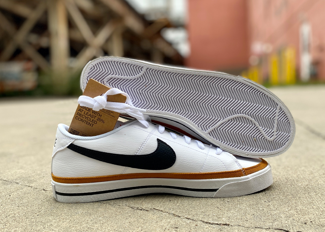 Nike Court Legacy white wheat black1