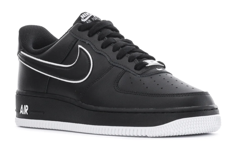 Nike aIR fORCE 1 black white1