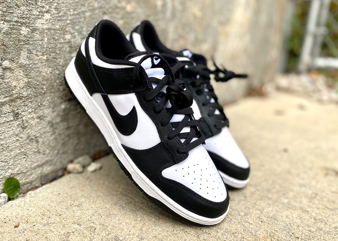 DD1391 100 Dunk low black white 1