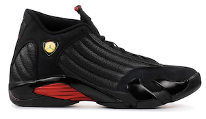 Air Jordan 14 black red