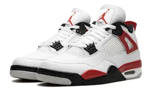 Air Jordan 4 white red