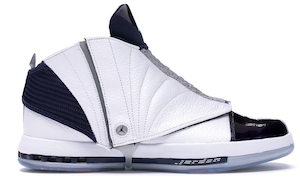 air jordan 16 white navy