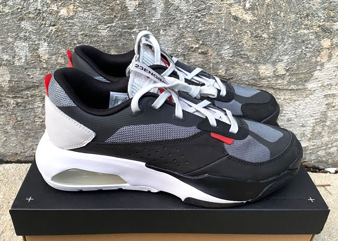 Jordan Air 200E black gray crimson6